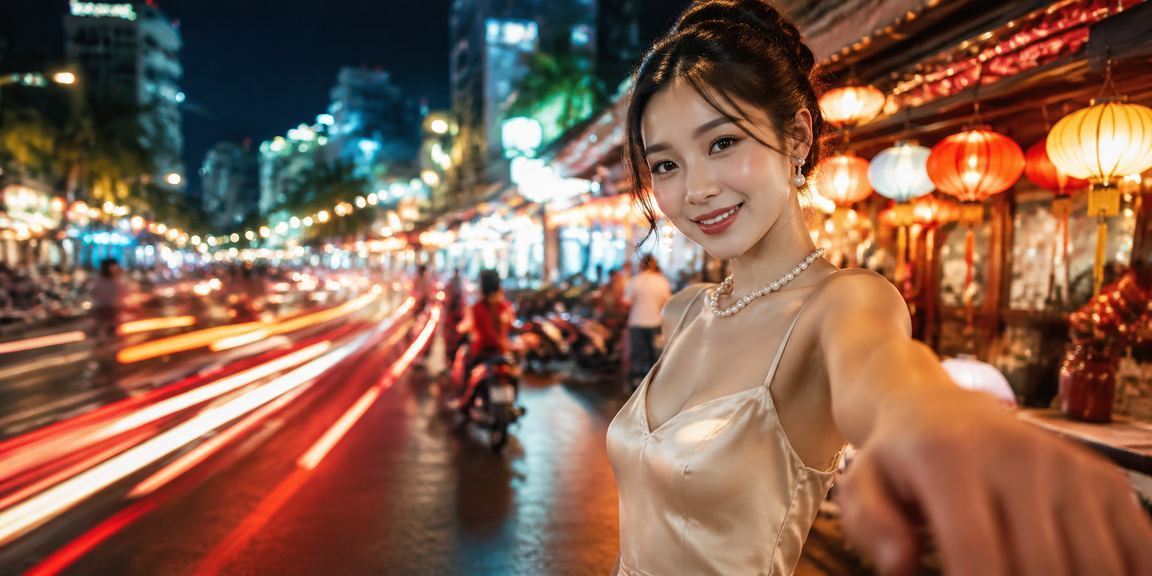 Quang cảnh khu vực giải trí cá cược tại Nha Trang về đêm