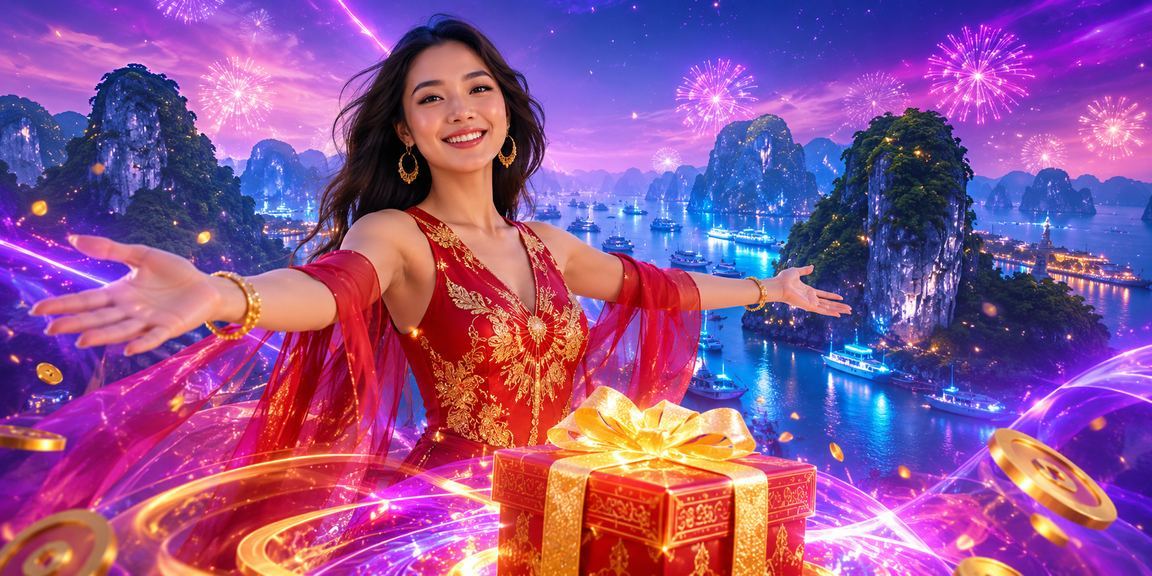 Khung cảnh giải trí về đêm tại Ninh Bình với ánh đèn neon và thiết bị di động